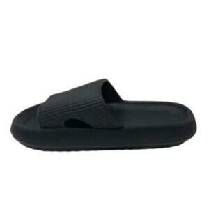 NWT Pillow Slides | Women's Black Slip On Open Toe Slides Shoes Size 11-12